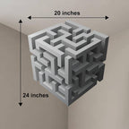 3D Cube Wall Sticker | Cube Illusion Corner Wall Sticker